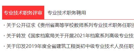 职称评审条件, 贵州职称, 高校